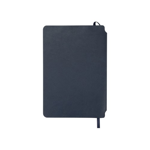 Блокнот Notepeno 130x205 мм с тонированными линованными страницами, темно-синий