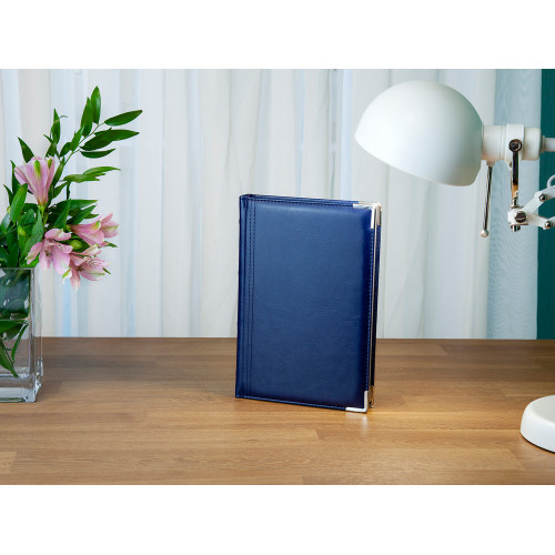 Ежедневник А5 полудатированный Boss, синий