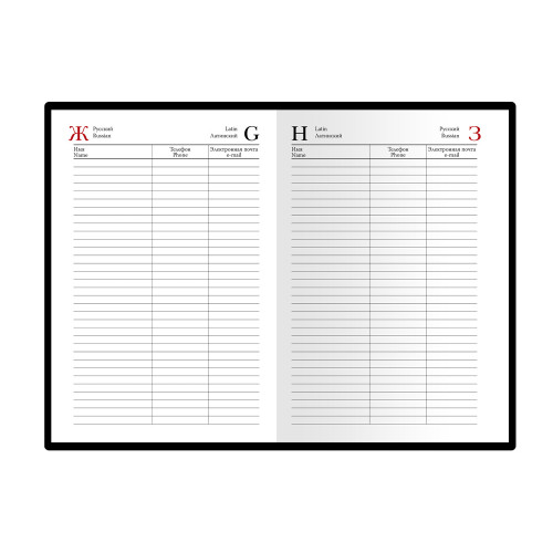 Ежедневник А5 полудатированный Boss, синий