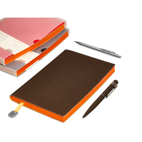 Ежедневник А5 недатированный Mercury, коричневый