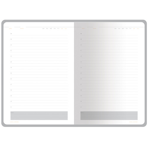 Ежедневник А5 недатированный Mercury, коричневый