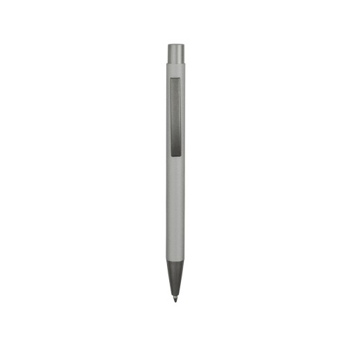 Ручка металлическая soft touch шариковая Tender, серебристый/серый