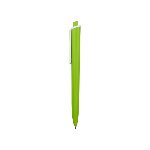 Ручка пластиковая трехгранная шариковая Lateen, зеленое яблоко/белый