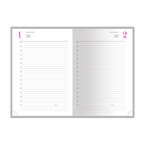 Ежедневник А5 полудатированный Boss, темно-синий