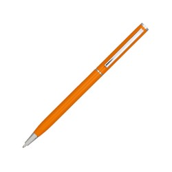 Ручка металлическая шариковая Slim, оранжевый