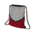 Спортивный рюкзак-мешок, серый/красный