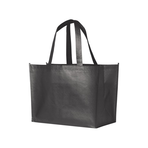 Ламинированная сумка-шоппер Alloy, стальной серый
