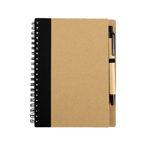 Подарочный набор Essentials с флешкой и блокнотом А5 с ручкой, черный
