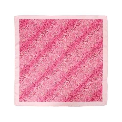 Платок розовый 500*515 мм в подарочном мешке