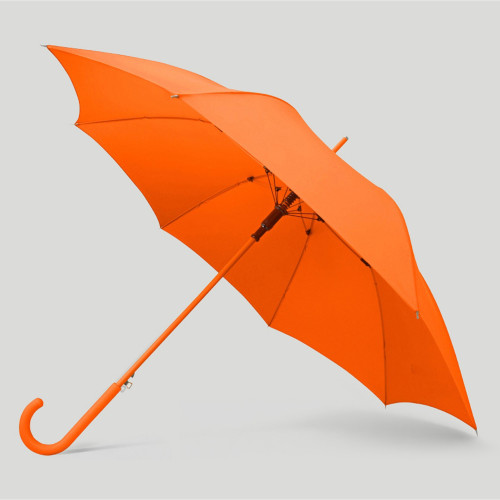 Зонт-трость Color полуавтомат, оранжевый Зонт-трость Color полуавтомат, оранжевый