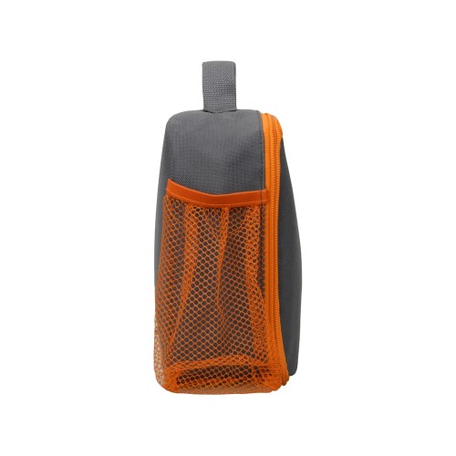 Изотермическая сумка-холодильник Breeze для ланч-бокса, серый/оранжевый