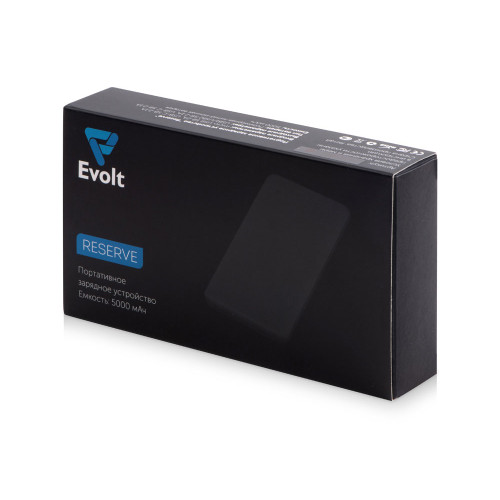 Портативное зарядное устройство Reserve с USB Type-C, 5000 mAh, черный