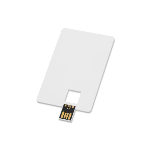 Флеш-карта USB 2.0 16 Gb в виде пластиковой карты Card, белый