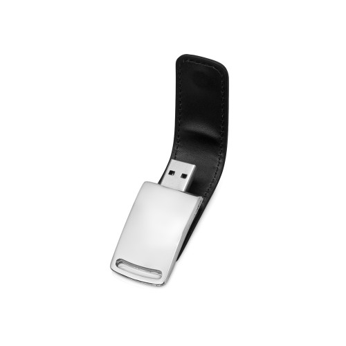Флеш-карта USB 2.0 16 Gb с магнитным замком Vigo, черный/серебристый
