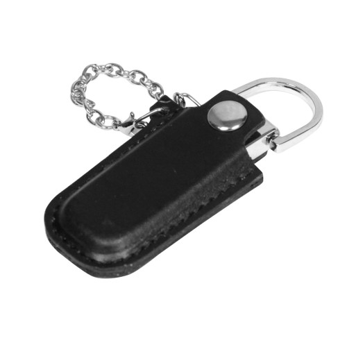 Флешка в массивном корпусе с кожаным чехлом, 16 Гб, черный Флешка в массивном корпусе с кожаным чехлом, 16 Гб, черный
