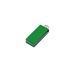 Флешка с мини чипом, минимальный размер, цветной  корпус, 32 Гб, зеленый