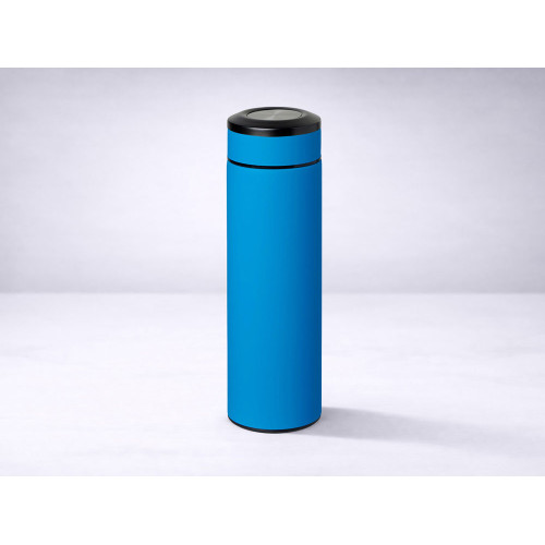 Термос Confident с покрытием soft-touch 420мл, голубой