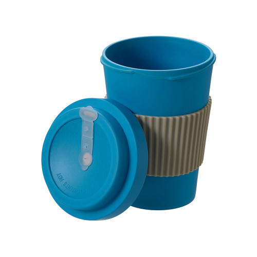 Термокружка Muffin из натуральных волокон, голубой