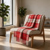 Плед акриловый в клетку Tartan, красный Плед акриловый в клетку Tartan, красный