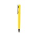 Ручка пластиковая soft-touch шариковая Taper, желтый/черный