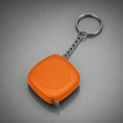 Брелок-рулетка 1м Block, оранжевый