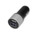 Адаптер автомобильный USB с функцией быстрой зарядки QC 3.0 TraffIQ, черный/серебристый