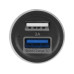 Адаптер автомобильный USB с функцией быстрой зарядки QC 3.0 TraffIQ, черный/серебристый