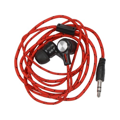 Набор с наушниками и зарядным кабелем 3-в-1 In motion, красный