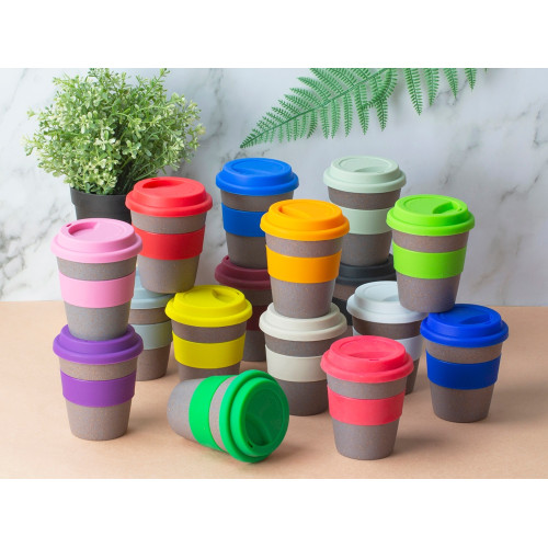 Стакан с силиконовой крышкой Cafe, красный Стакан с силиконовой крышкой Cafe, красный