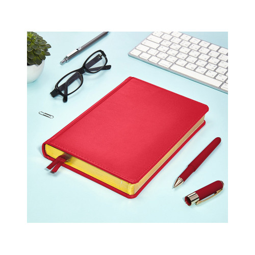 Ежедневник недатированный А5 Parliament, красный Ежедневник недатированный А5 Parliament, красный