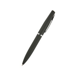Ручка Portofino шариковая  автоматическая, черный металлический корпус, 1,0 мм, синяя
