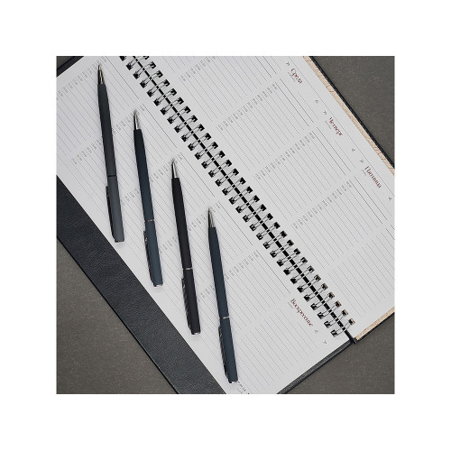 Ручка шариковая автоматическая BrunoVisconti® PALERMO цвет корпуса сине-черный, soft-touch, 0.7 мм