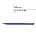 Ручка Palermo шариковая  автоматическая, синий металлический корпус, 0,7 мм, синяя