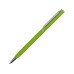 Ручка металлическая шариковая Атриум с покрытием софт-тач, зеленое яблоко