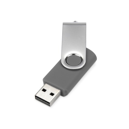 Флеш-карта USB 2.0 16 Gb Квебек, темно-серый