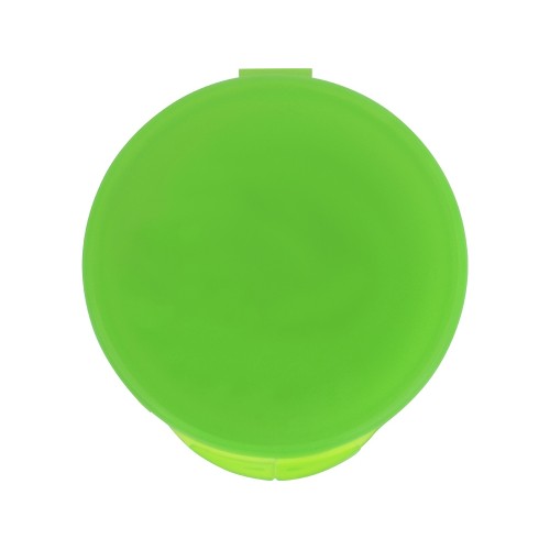 Силиконовая трубочка Fresh в пластиковом кейсе, зеленое яблоко