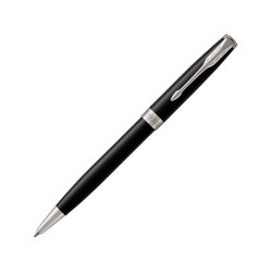 Ручка шариковая Parker Sonnet Core Black Lacquer CT, черный/серебристый