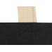 Сумка для шопинга Steady из хлопка с парусиновыми ручками, 260 г/м2, черный