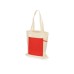 Складная хлопковая сумка для шопинга Gross с карманом, красный