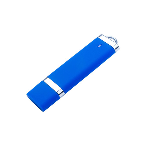 USB-флешка на 512 Mb с покрытием soft-touch Орландо, синий USB-флешка на 512 Mb с покрытием soft-touch Орландо, синий