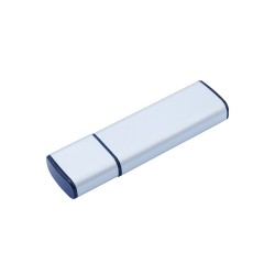 USB-флешка металлическая на 16ГБ 3.0 с колпачком, серебро