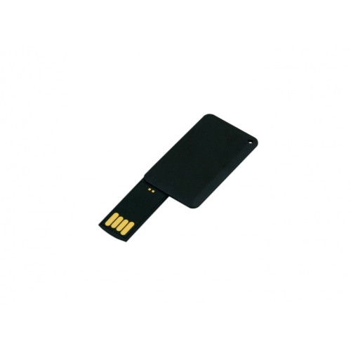 USB-флешка на 16 Гб в виде пластиковой карточки, черный