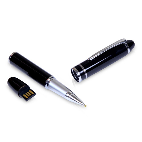 USB-флешка на 16 Гб в виде ручки с мини чипом, черный USB-флешка на 16 Гб в виде ручки с мини чипом, черный