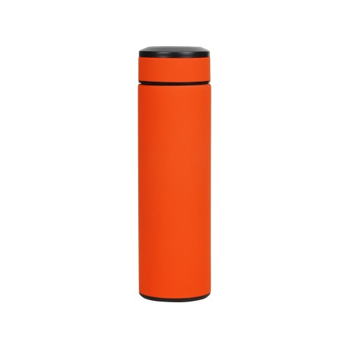Термос Confident с покрытием soft-touch 420мл, оранжевый
