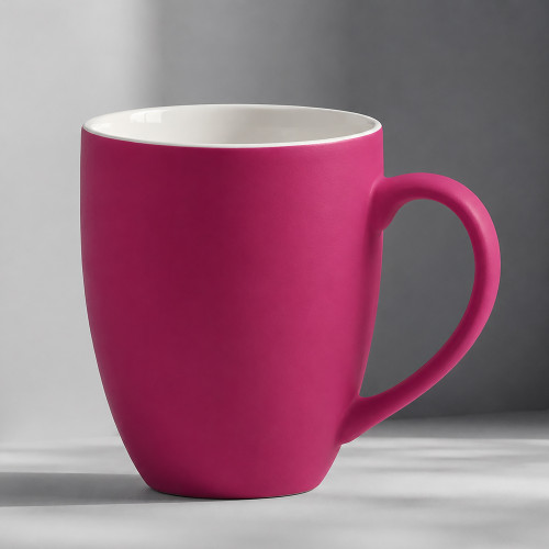 Кружка с покрытием soft-touch Tulip Gum, фуксия Кружка с покрытием soft-touch Tulip Gum, фуксия