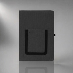 Блокнот Pocket 140*205 мм с карманом для телефона, черный