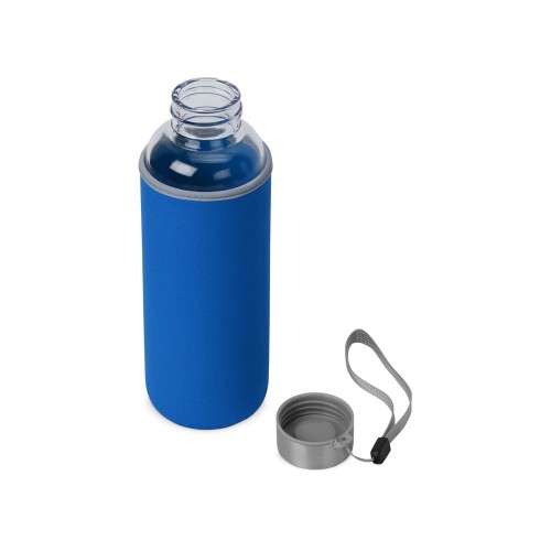 Бутылка для воды Pure c чехлом, 420 мл, синий