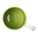 Кружка Sublime Color XL для сублимации 440мл, белый/зеленое яблоко