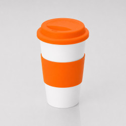 Фарфоровая кружка с двойными стенками Toronto, 300мл, оранжевый