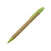 Ручка из пробки и переработанной пшеницы шариковая Evora, пробка/зеленый